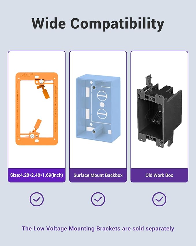 VCE Brush Wall Plate Cable Pass Through - Image 9