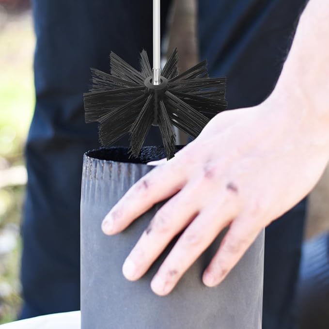 Veemoon 20 Feet Chimney Sweep Kit, Chimney Pipe Cleaning Brush - Image 9