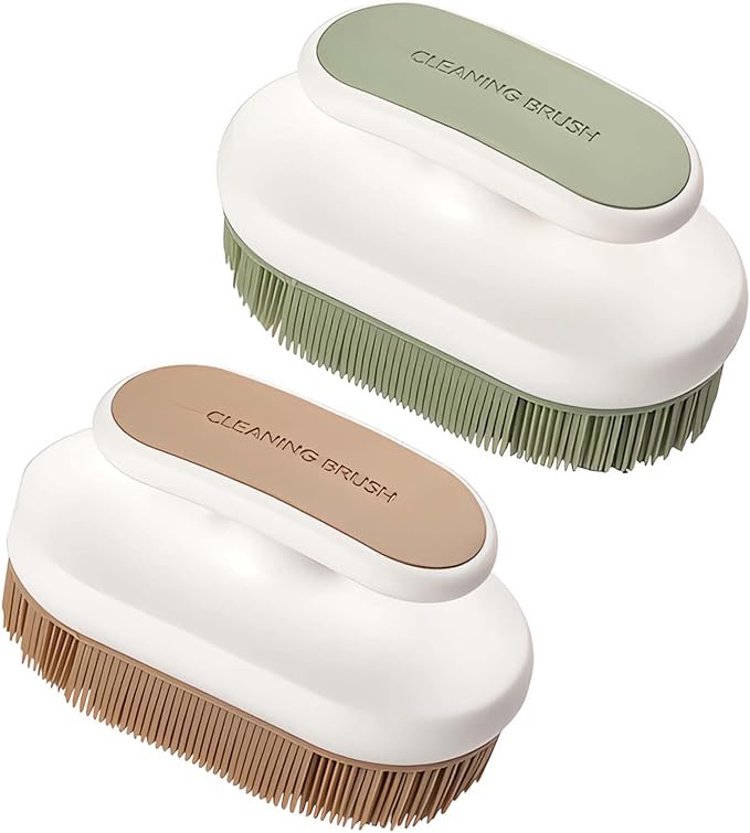 2Pcs Soft Bristle Cleaning Brush Silicone Laundry Stain Brushes Small Household - Image 6