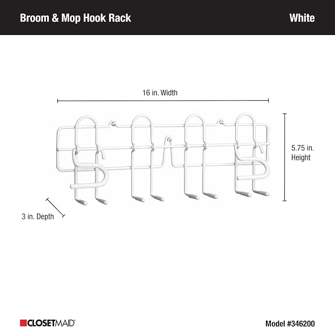 ClosetMaid 3462 Broom & Mop Holder - Image 7