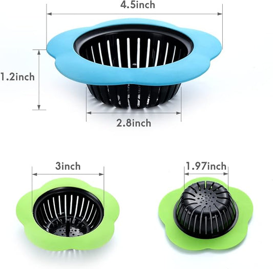 2 Pcs Kitchen Sink Strainer, Upgraded Silicone Sink Drain Strainer - Image 2