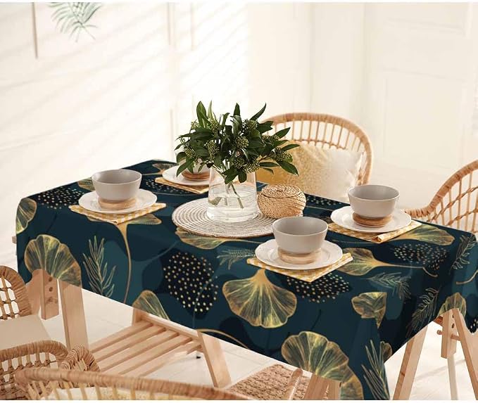 Golden Gingko Leaves Tablecloths - Image 7