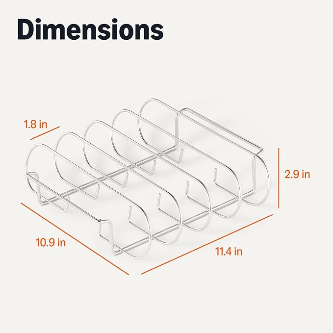 Amazon Basics Stainless Steel Rib Rack - Image 5