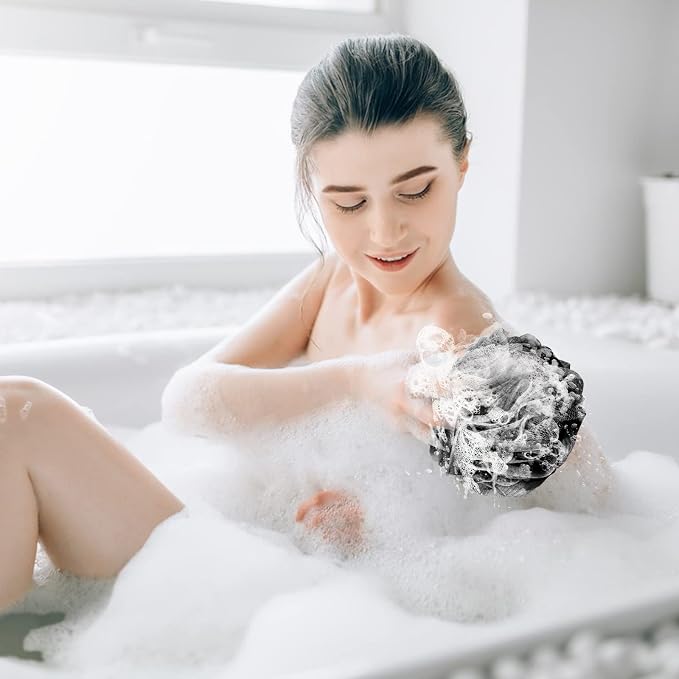 Fu Store Loofah Sponge Shower Loofahs 50g Bath Sponges Mesh Balls Body Scrubber - Image 7