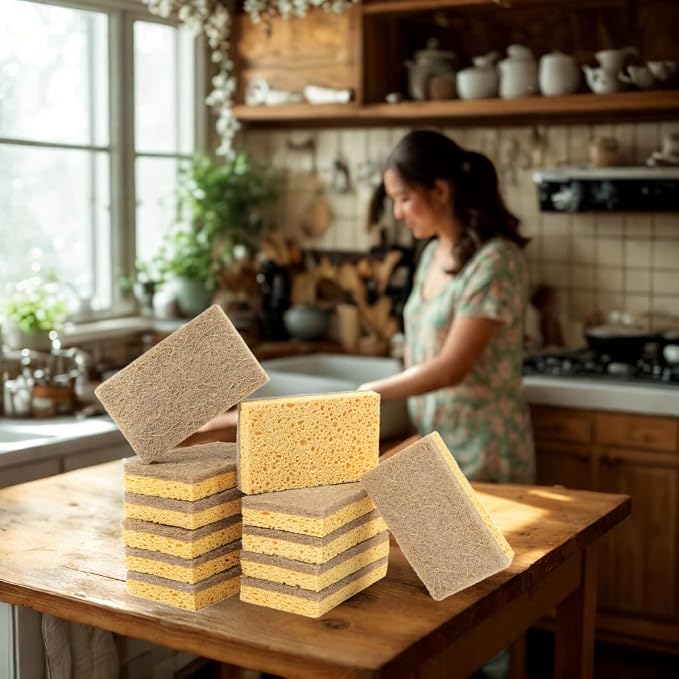 bioGo 24 Pack Biodegradable Kitchen Sponges - Image 8