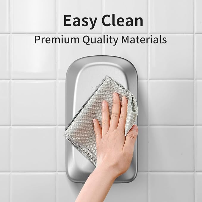 JETWELL Automatic Touch-Less Wall Mount Hand Soap Dispenser Liquid Drop Battery - Image 9