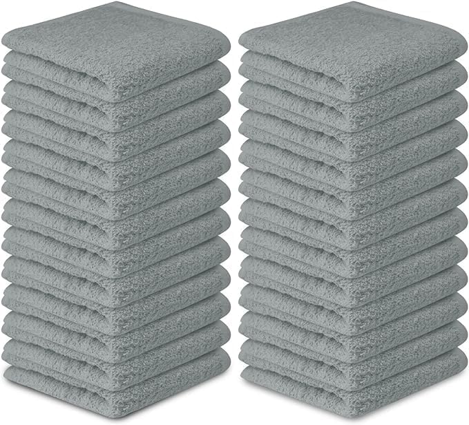 Softolle 100% Cotton Washcloths 60 Pack Soft, Highly Absorbent Washcloth - Image 7
