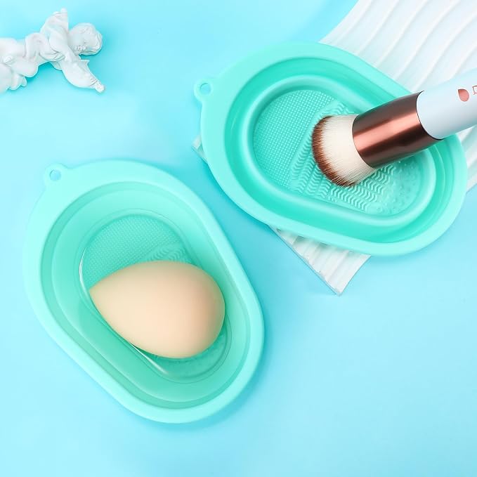 DUcare Makeup Brush Cleaner Shampoo Soap Solid Brush Cleaning Mat Removes - Image 8