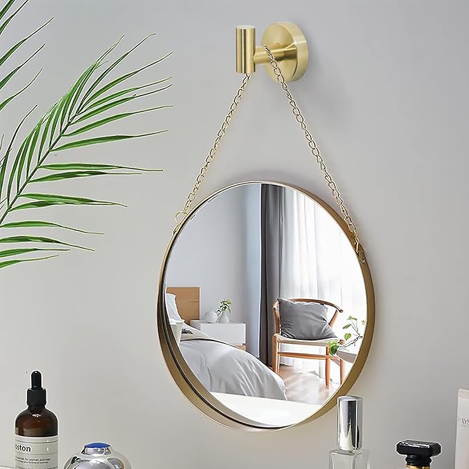 Gold Bathroom Hardware Set, Brushed Gold Toilet Paper Holder Towel Ring and 2 - Image 9