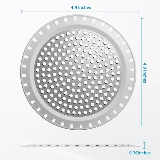 Shower Drain Hair Catcher, Aluvor Shower Drain Cover Round Bathtub Drain - Image 2