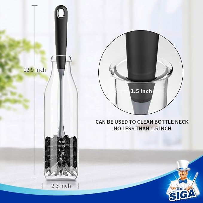 MR.SIGA Long Handle Bottle Brush, Flexible Scrub Brush - Image 7