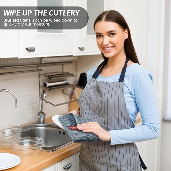 Nialnant 12 Pack Dish Towels, 100% Cotton Kitchen Towels, Soft and Absorbent - Image 6