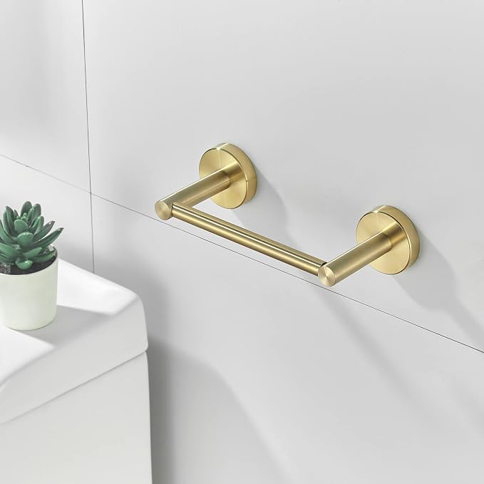 Gold Toilet Paper Holder, Bathroom Toilet Paper Roll Holder Brushed Gold TP - Image 9