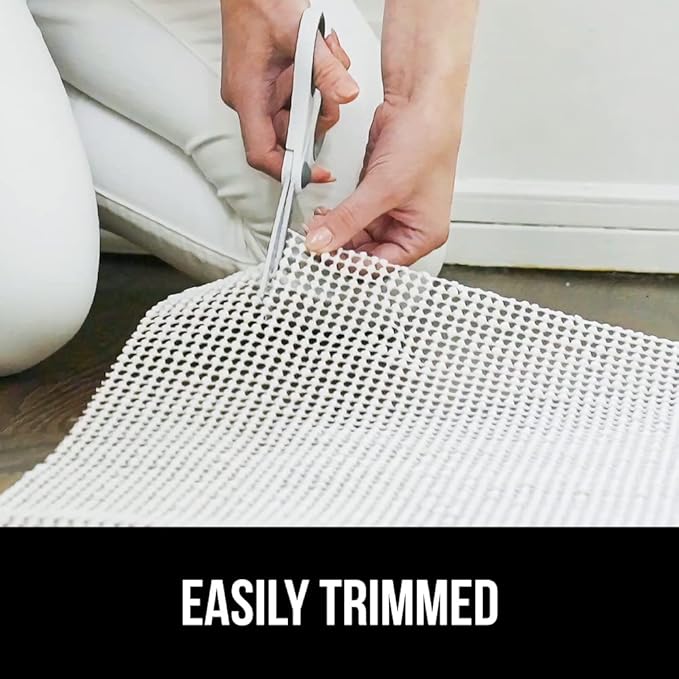 GORILLA GRIP Strong Rug Pad Gripper, US Designed, Grips Help Keep Area Rugs Safe and in Place, Slip and Skid Resistant Pads for Hard Floors, Under Carpet Mat Cushion and Hardwood Protection 2x3 FT
