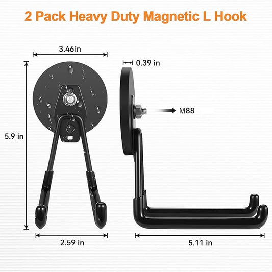 ENUODA Strong Magnetic Hooks Heavy Duty Large Magnet Garage Hooks Storage Hook - Image 2