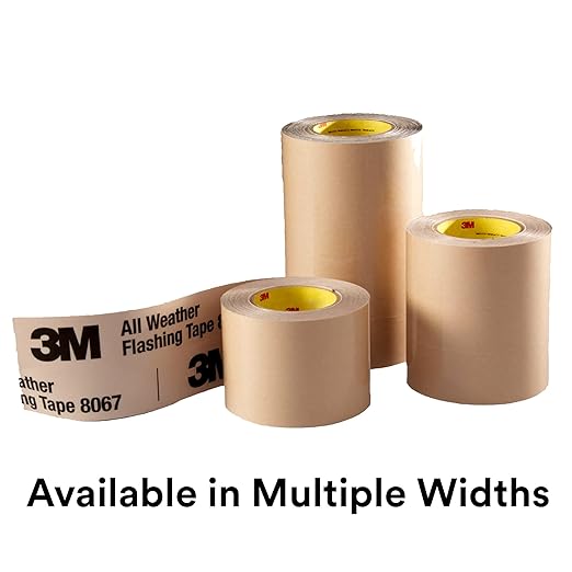 3M All Weather Flashing Tape 8067, 9 in x 75 ft, 1 Roll, Adhesive Backed Split - Image 6