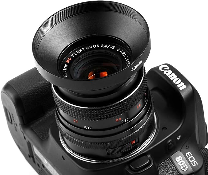 55mm Wide Angle Lens Hood, Universal Metal Lens Hood Sunshade - Image 7