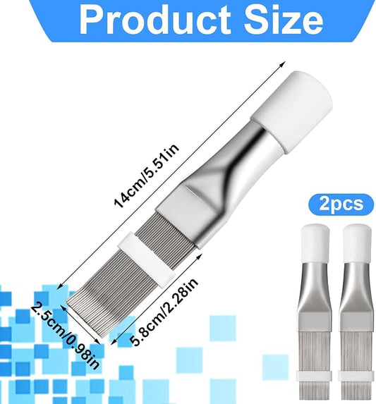 2PCS Air Conditioner Fin Straightener, Air Radiator Comb Tool, Coil Cleaner - Image 2