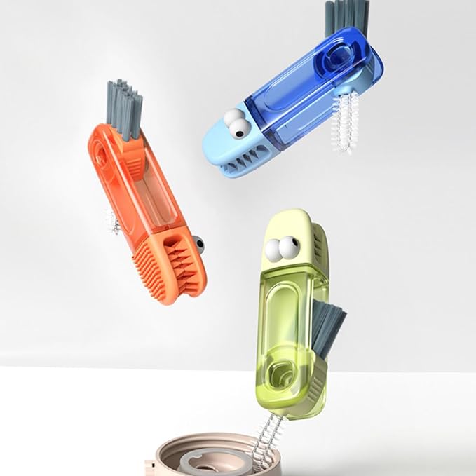 3 Pack 4 in 1 Cup Lid Cleaning Brush Water Bottle Cleaner Brush, Water Bottle - Image 8