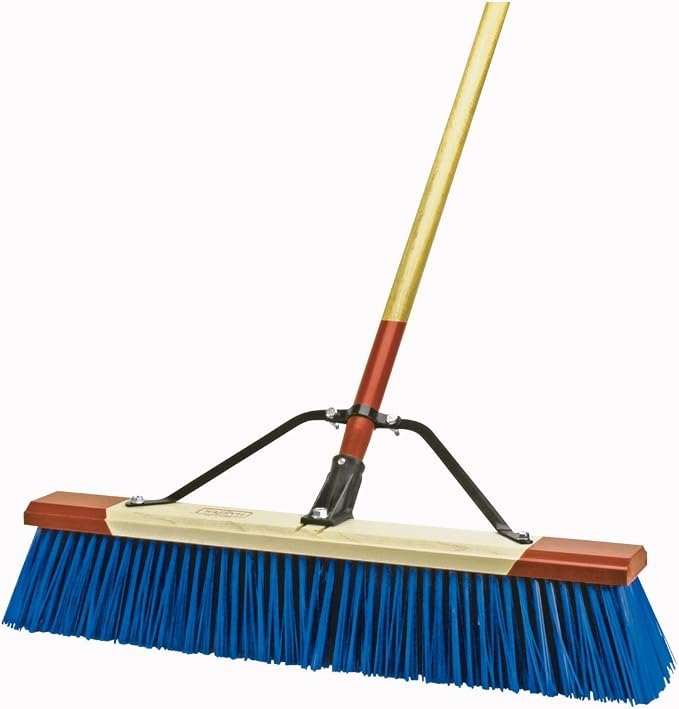 Harper 24 in Rough Surface Synthetic Fabric Heavy Debris Push Broom by Harper