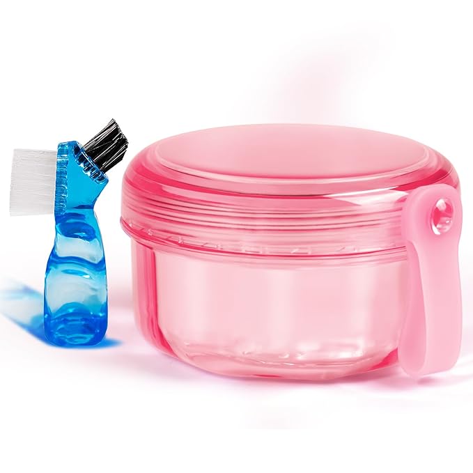 No Leak & Non-Slip Partial Denture Case Retainer Bath Box Cup, Denture Soaking - Image 9