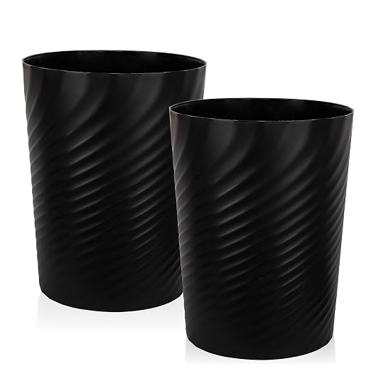 UUJOLY Plastic Small Trash Can Wastebasket, Garbage Container Basket by UUJOLY