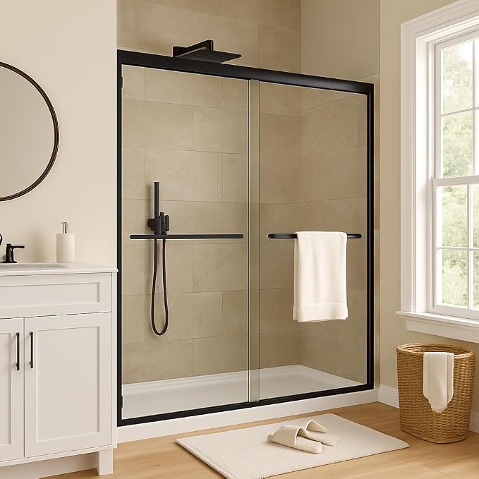 56"-60" W x 72" H Double Sliding Shower Door - Image 9