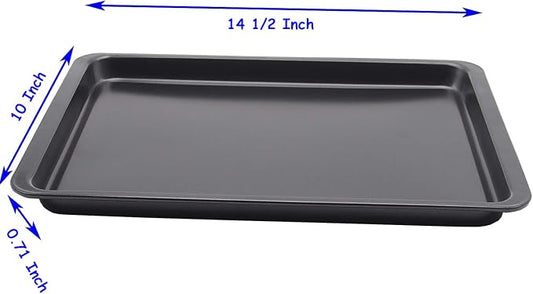 2PCS Cookie Sheet 10x14.5 Inch Baking Sheet Nonstick Heavy Carbon Steel Baking - Image 2