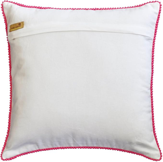 The HomeCentric King/Queen/Twin Pink Decorative Bed Runner King 90"x18" Bed Runner with Two Pillow Cover, Quilted, Pom Pom Lace Bed Scarf on Cotton Fabric - Lily Haven