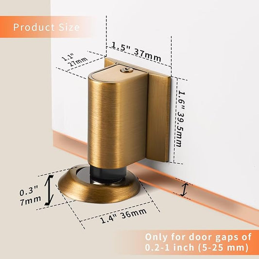 Bak Bo Magnetic Door Stoppers 2 Pack Bottom of Door Holder Keep Door Open No - Image 2