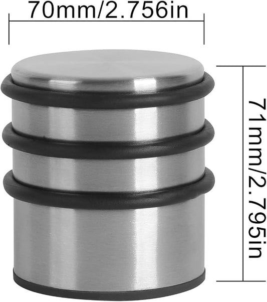 KINJOEK 2PCS Heavy Weight Door Stopper, No Drill Stainless Steel Door Stop - Image 2