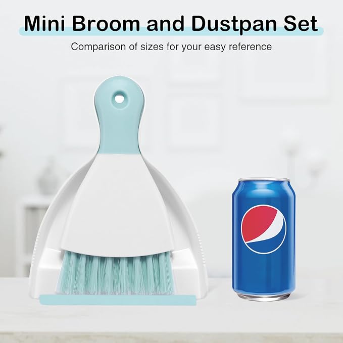 NACENA Mini Dustpan and Brush Set, Small Broom and Dustpan Set Dust Pan and - Image 8