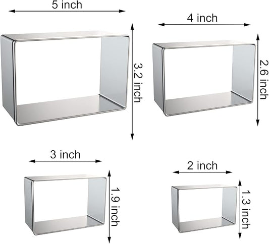Rectangle Cookie Cutter Set Large - Image 2