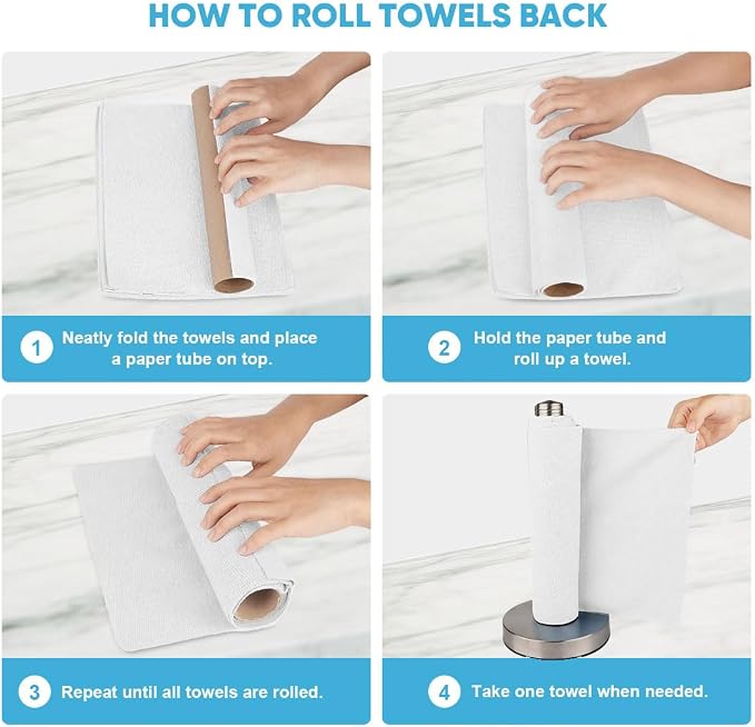 AIDEA Microfiber Cleaning Cloth Roll 165 Sheets, Tear Away Microfiber Towels - Image 7