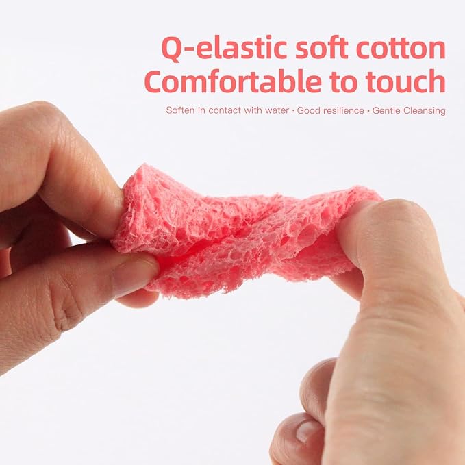 10 Count Compressed Facial Sponges 100% Natural Cellulose Sponge - Image 9