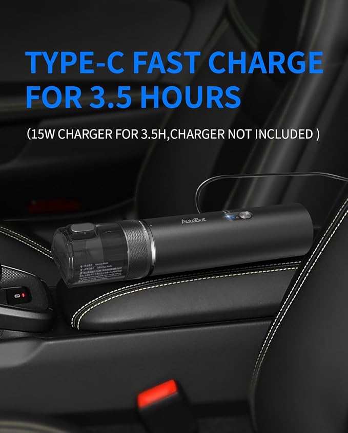 Car Vacuum, Handheld Vacuum Cleaner Blow & Suction 2 in 1, 20000PA High Power - Image 7