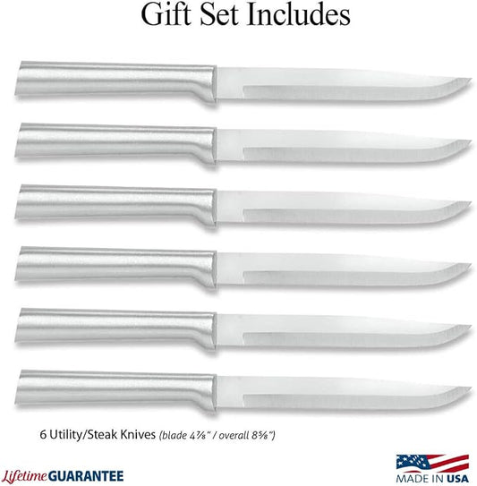Rada Cutlery Six Utility/Steak Knives Gift Set, 6-Piece Knife Set, Stainless - Image 2