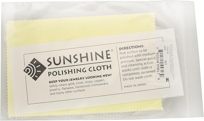 Sunshine Polishing Cloth 2 Pack – Soft Yellow Cloth Cleans Jewelry, Copper and - Image 5