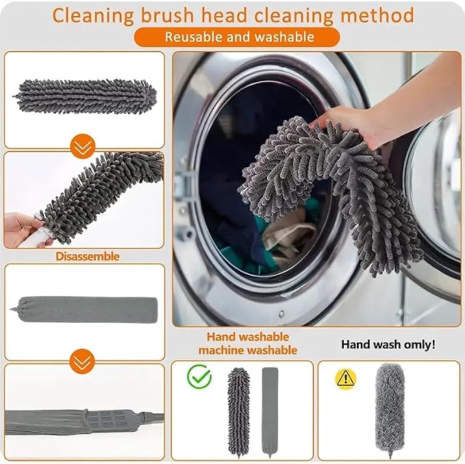 Microfiber Feather Duster 7-in-1 Kit, Dusters - Image 6