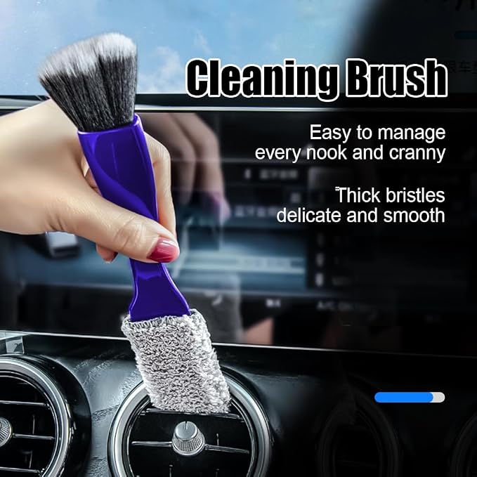Double Head Brush for Car Clean, Cleaning Brush, Soft Car Detailing Brush - Image 7
