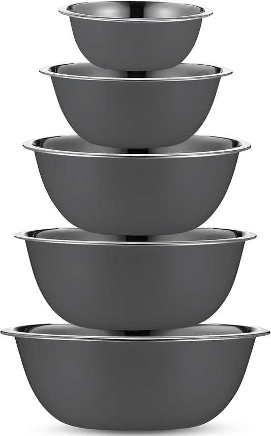 WHYSKO Meal Prep Stainless Steel Mixing Bowls Set, Refrigerator, and Kitchen - Image 2