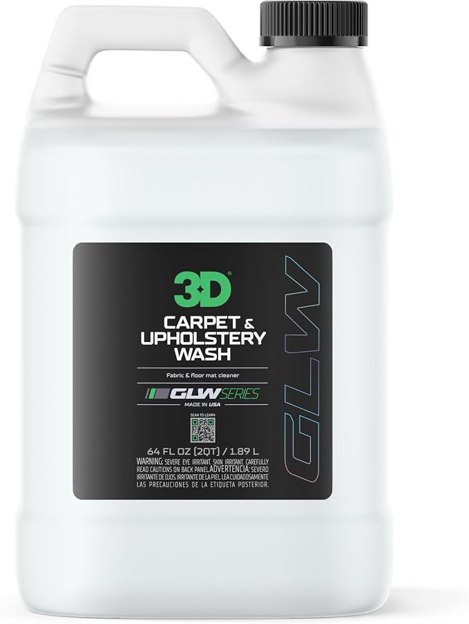 3D Carpet & Upholstery Cleaner, GLW Series | Ultra Powerful Stain Eliminator | by 3DCarCare