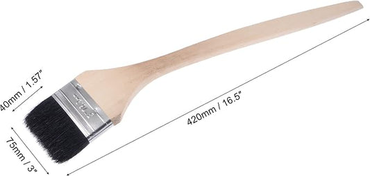 uxcell Bent Radiator Paint Brush 17" Length 3" Width Bristle - Image 2