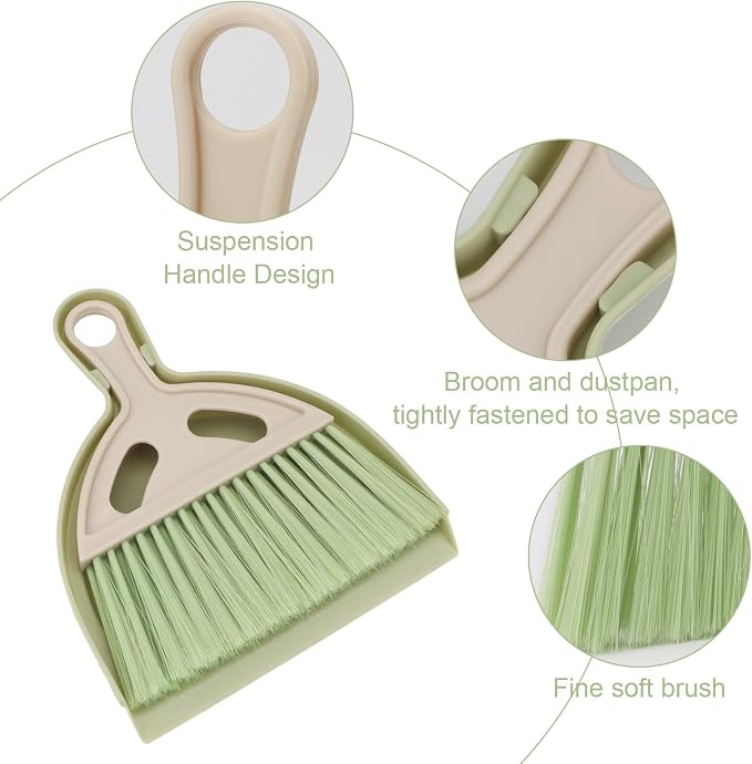 Mini Dustpan and Brush Set Portable Small Broom - Image 6