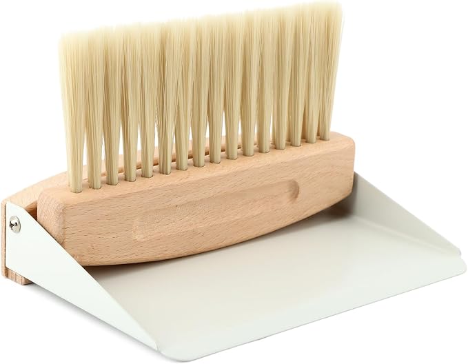 Mini Dustpan and Brush Set, Small Beechwood Dust Pan and Brush Set, Portable - Image 9