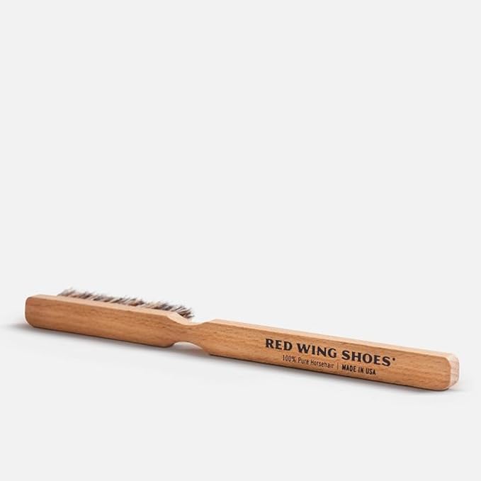 Red Wing Shoes Welt Cleaning Brush, 100% Horsehair Boot Brush, Leather Cleaning - Image 3