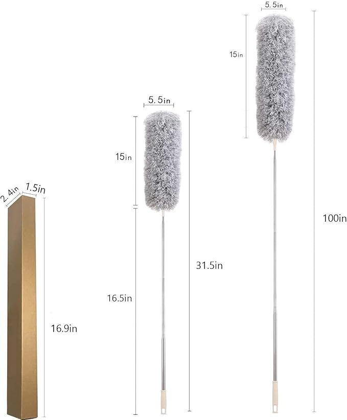 Dusters for Cleaning High Ceiling Fan, Newliton Microfiber Feather Duster - Image 7