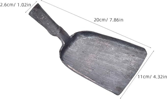 Veemoon Steel Fireplace Ash Shovel, BBQ Charcoal Shovel Small Compact Coal - Image 2