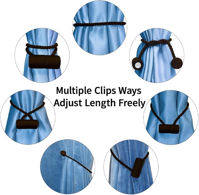 18 Inch Strong Magnetic Curtain Tiebacks, Curtain Holdbacks Modern Upgrade - Image 7
