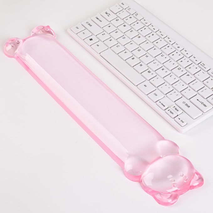 Clear Gel Keyboard Wrist Rest, Bear-Shape Wrist Rest, Ergonomic Wrist Rest - Image 6